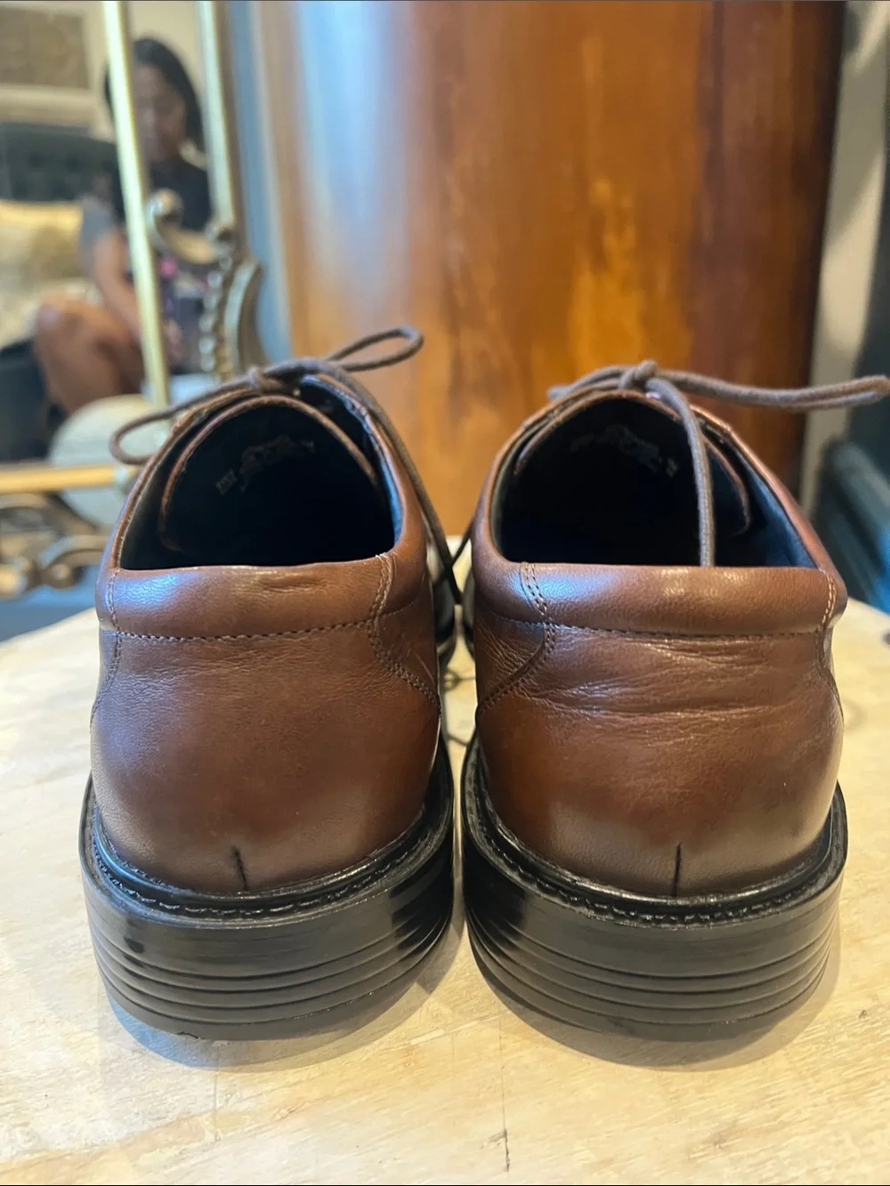 Bostonian ePod Comfort Men’s 9.5 Brown Leather Oxford Dress Shoes